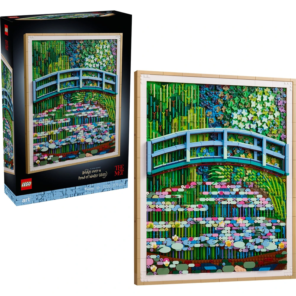 LEGO Art Claude Monet - Bridge a vízililiom lake felett 31220