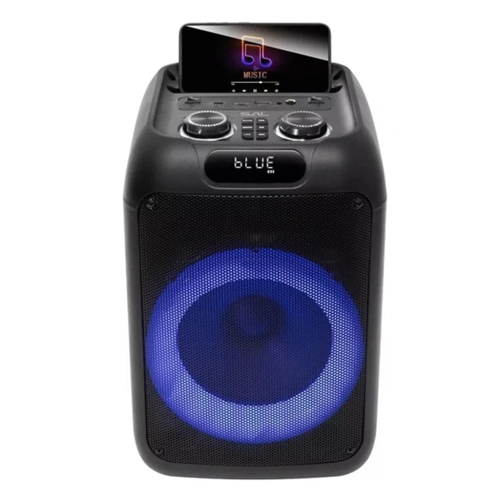 SOMOGYI ELECTRONIC 20cm akkus BT LED party boxă karaoke TWS 50W PAR200