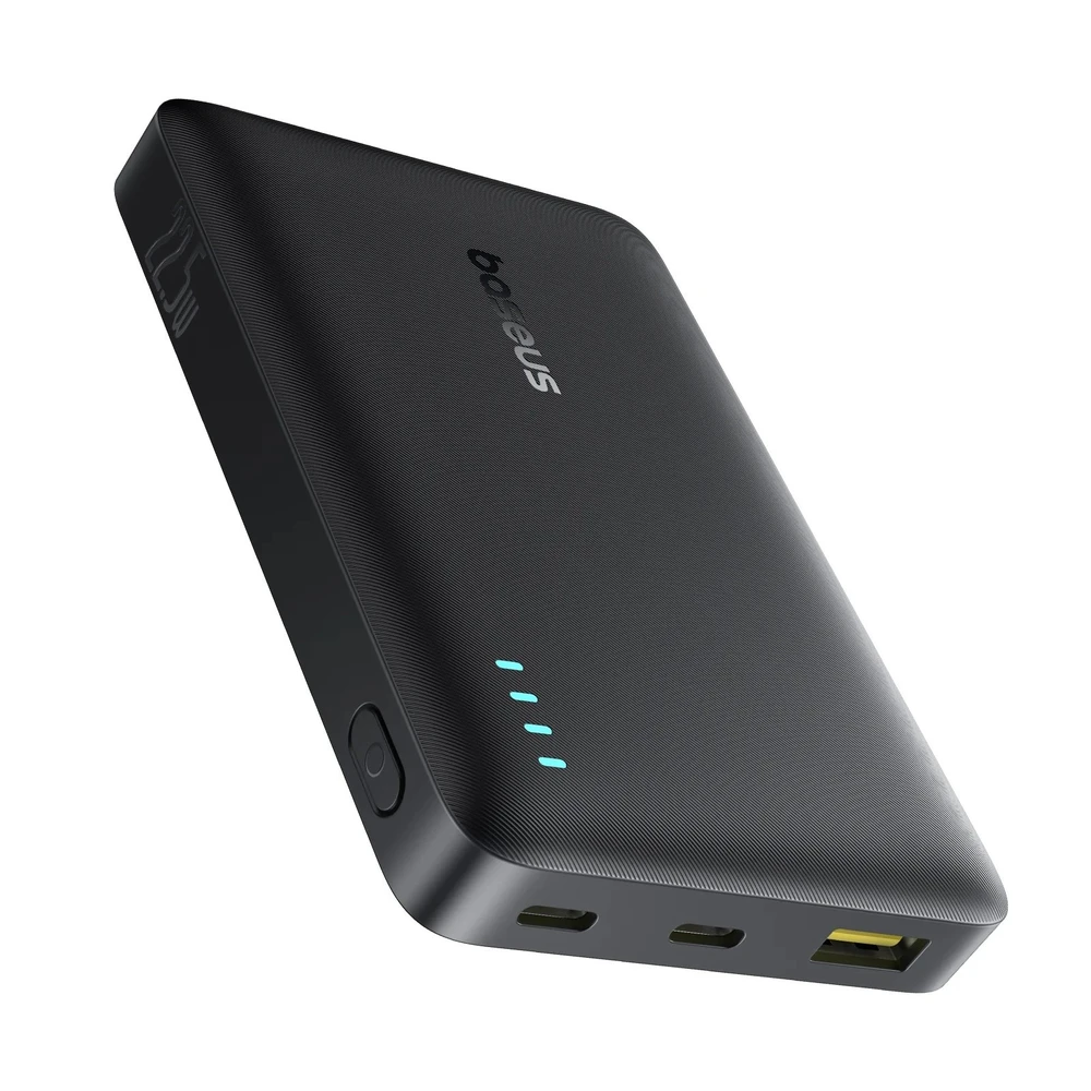 BASEUS EnerFill FP21 Power Bank 10000mAh 22.5W 2 Type-C+USB LED black P1008210D123-00