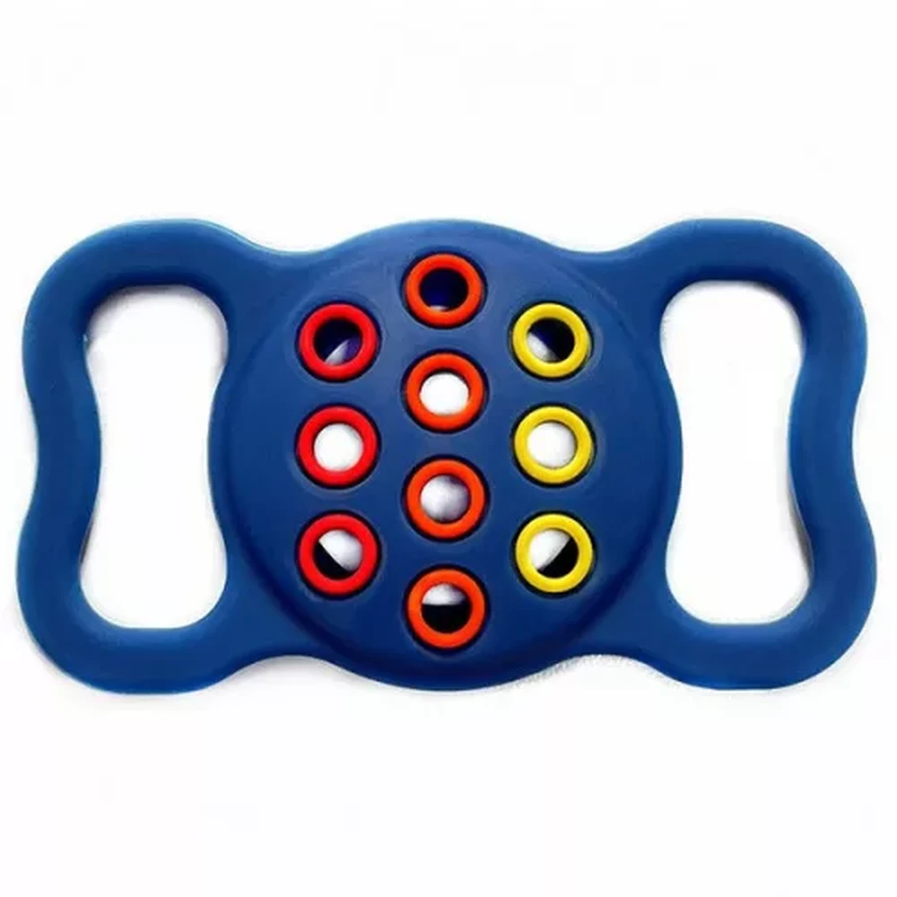 WOOZE AirTag Pet Guard szilikon tok nyakörvre légáteresztő kék/színes SP115074