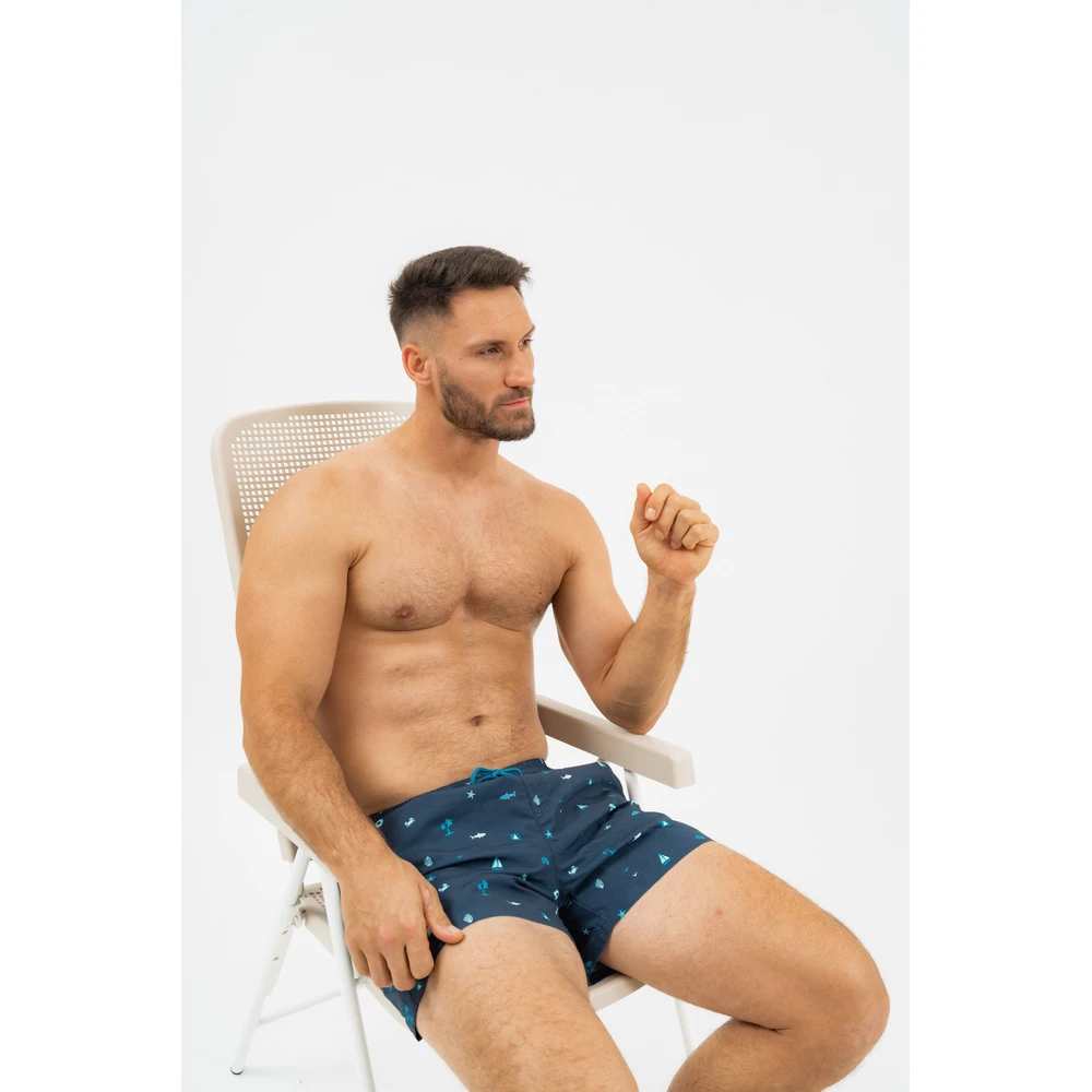 BUDMIL Beach short Man XL s.kék-türkiz