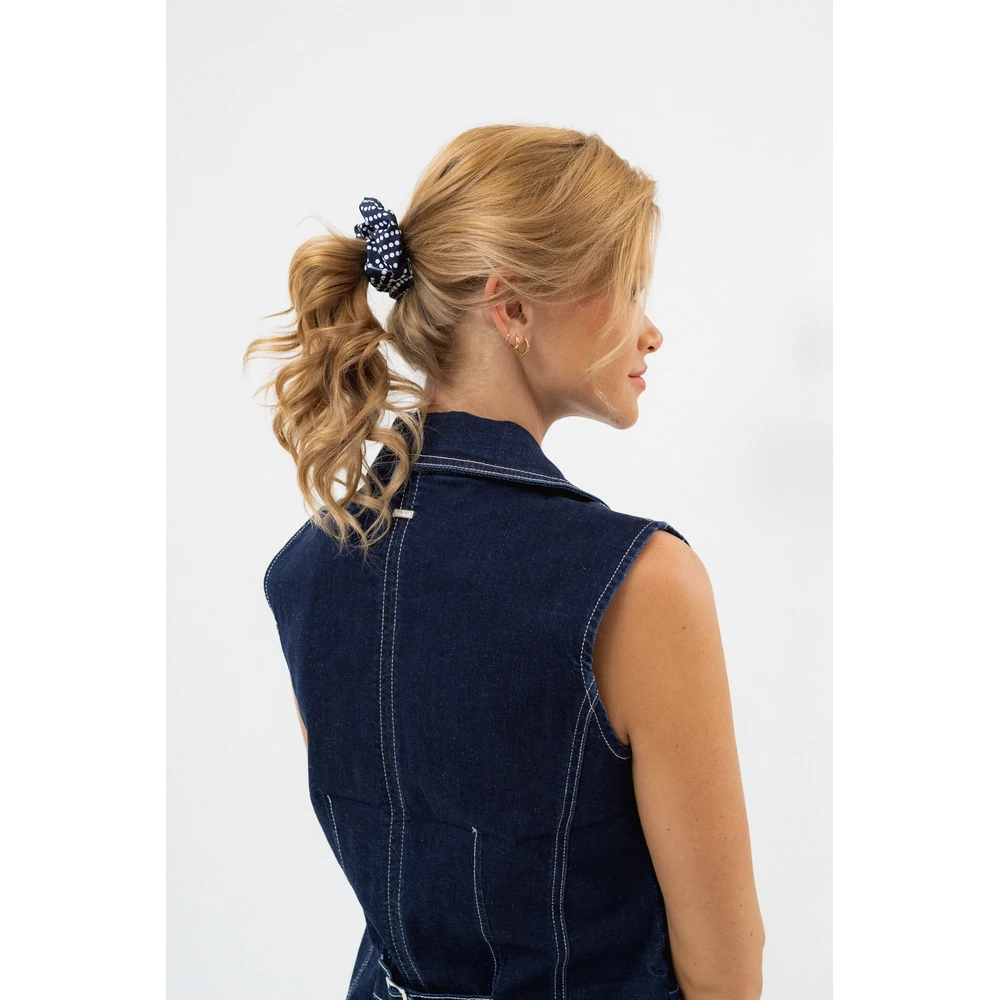 BUDMIL Female hajgumi blue-white fürdőruhával azonos pattern