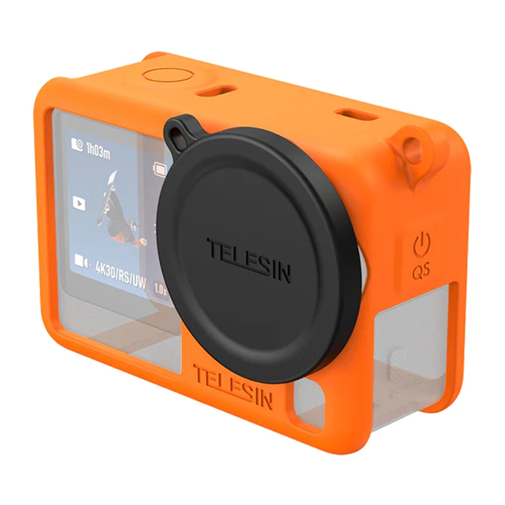 TELESIN Szilikon védőtok DJI Osmo Action 6 narancssárga S6-PTC-11OG