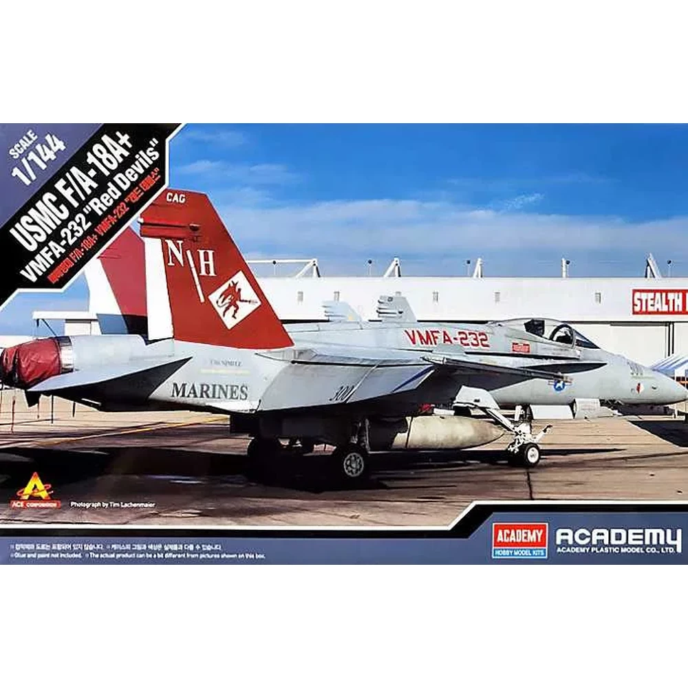 ACADEMY HOBBY MODELL KITS 1/72 USMC F/A-18A+ VMFA-232 Red Devils vadászgép modell AC12627