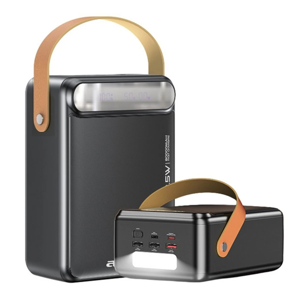 AWEI P102K Powerbank 3 USB+2 Type-C 80000mAh 22.5W PD LED black
