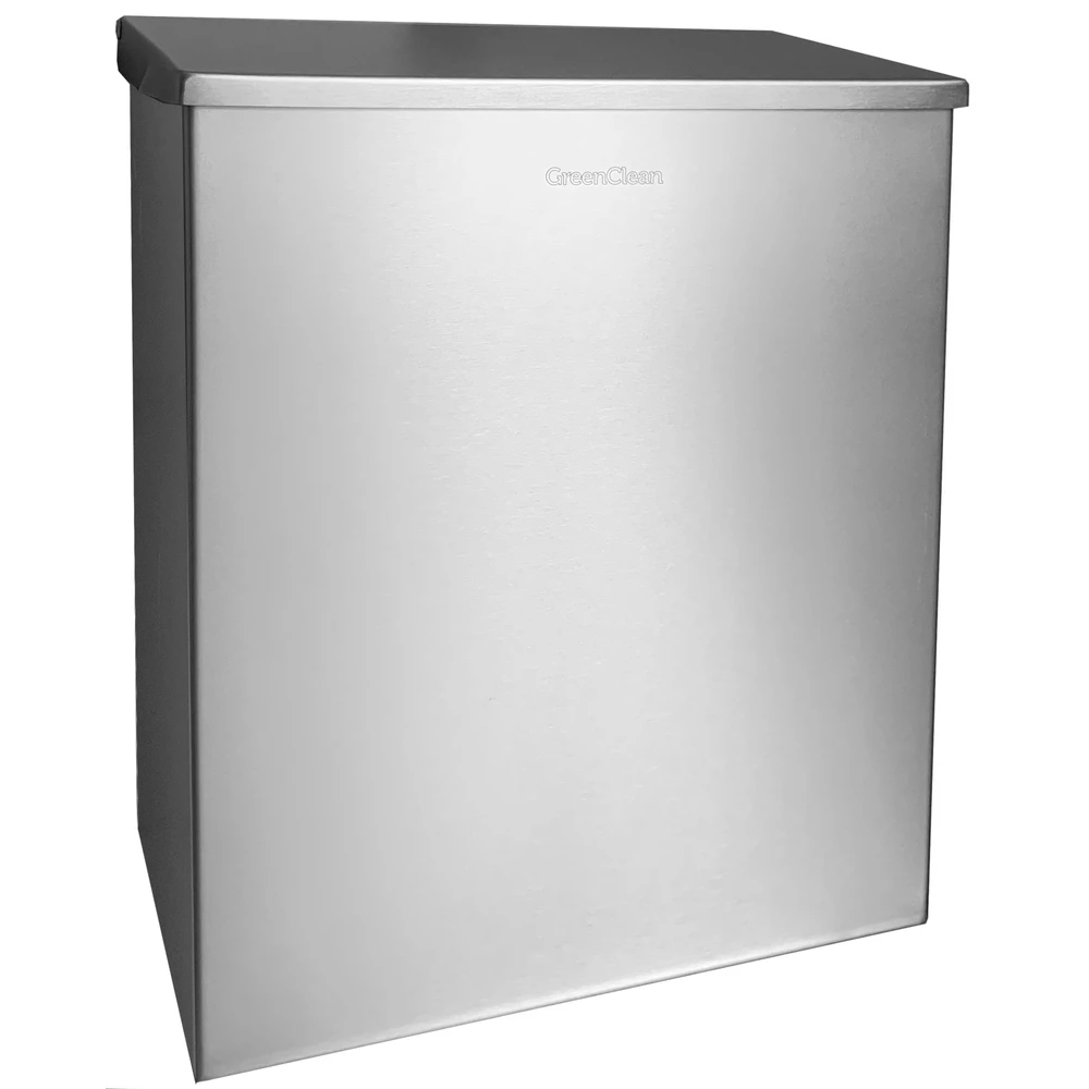 GREENCLEAN mural Leaf intim waste collection alulról üríthető lockable r.m. steel Silk Touch 5L GCPH-FP