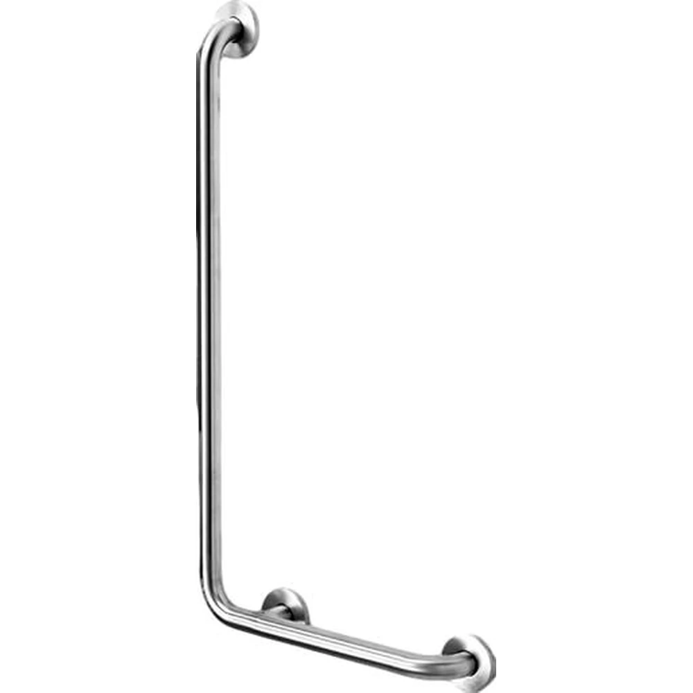 GREENCLEAN L-shaped mozgássérült handrail right r.m. steel bright 400x800mm GCB4080DR
