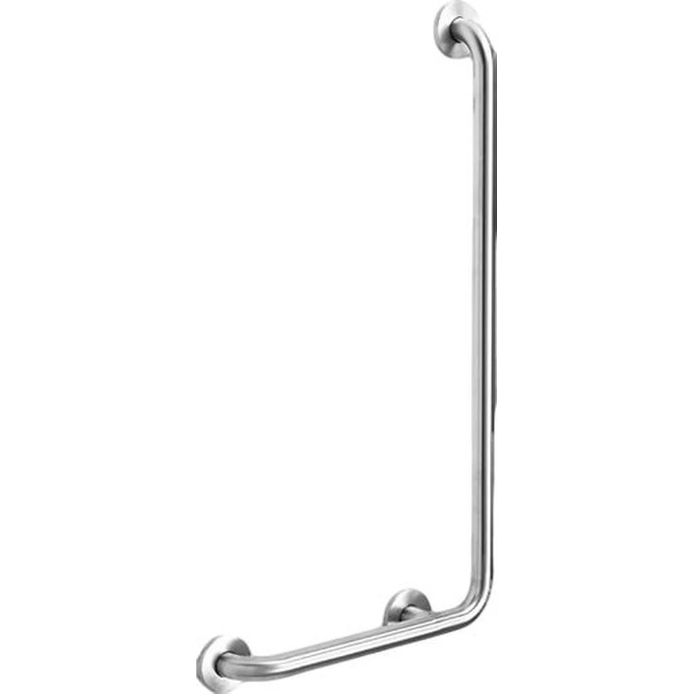 GREENCLEAN Fordított L-shaped mozgássérült handrail balos 400x800mm r.m. steel bright GCB4080IR