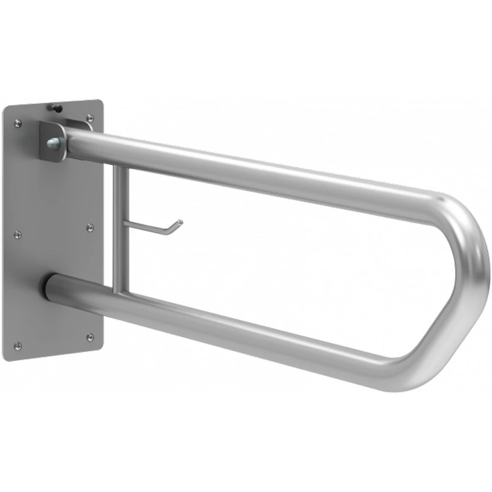 GREENCLEAN Felhajtható handrail WC-papír with holder r.m. steel silk 600mm GCBA60S