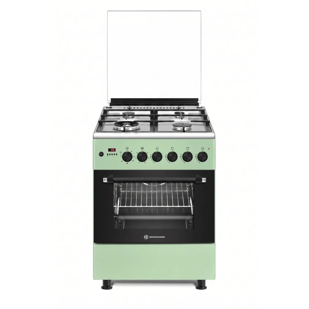 NOVACOOK F6TS40EG Tűzhely kombinált gázos A 56 l pisztácia zöld F6TS40EG GREEN