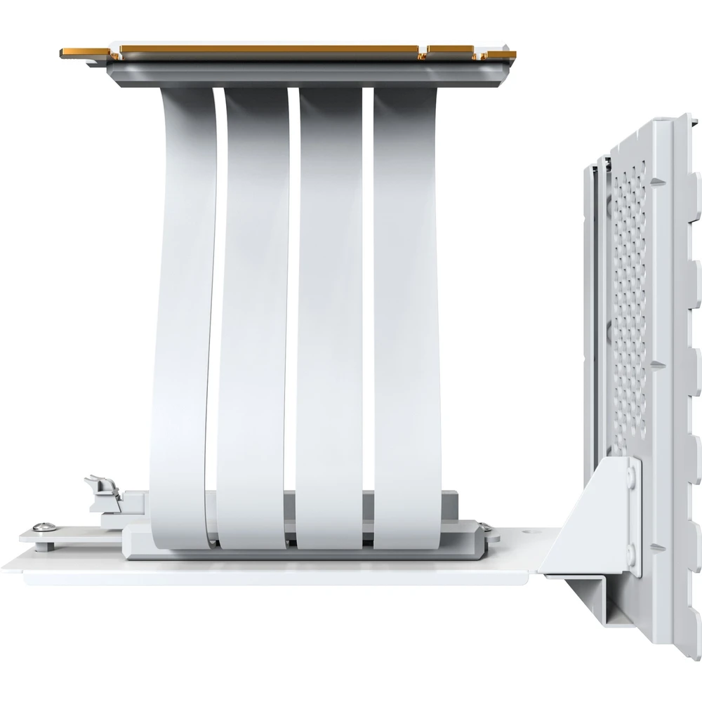 Montech Riser Cable MONTECH vertical GPU mounting kit PCIe 4.0 riser cable white 20cm ...