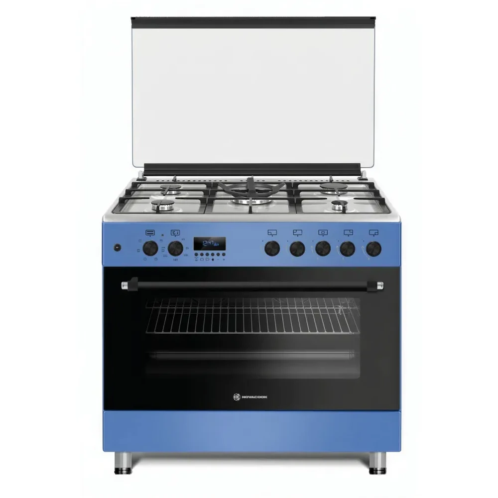 NOVACOOK Exclusive Line 90 retro kombinált tűzhely A kék F9S50E6 BLUE