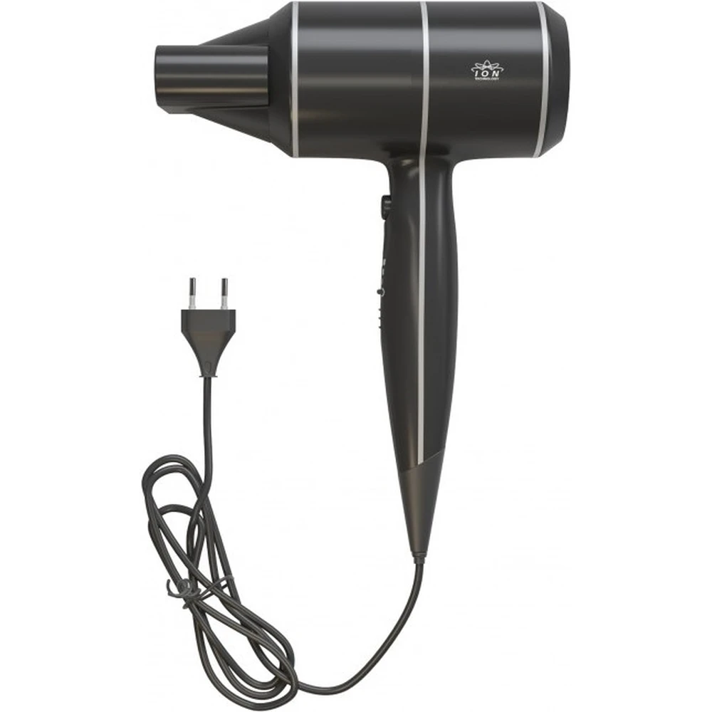 GREENCLEAN Ionos hajszárító kézi 3 fokozat 1800W fekete zsákkal GCPPM16N-BAG