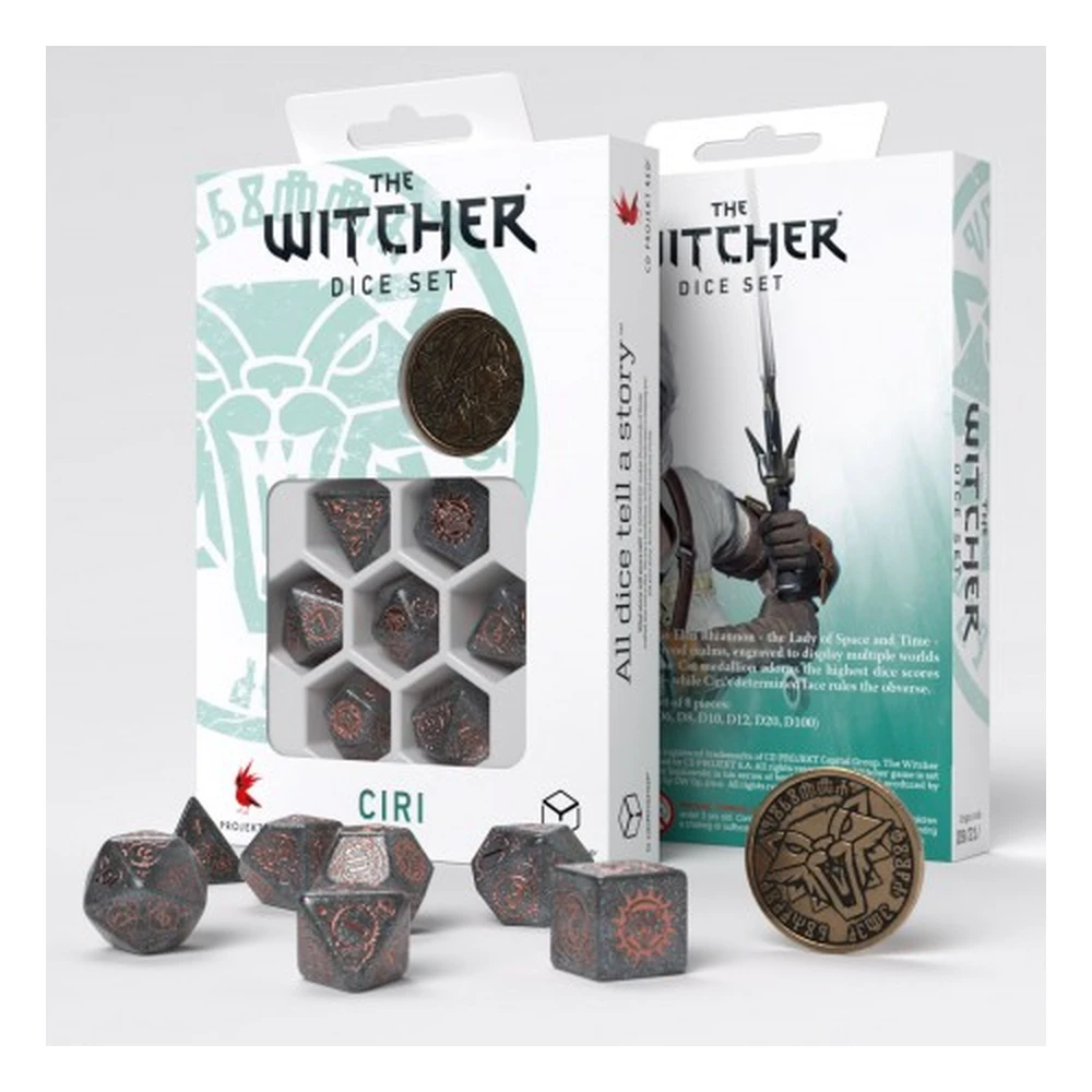 Q WORKSHOP Ciri – Elder Blood Witcher dobókocka stock DNDDICE215