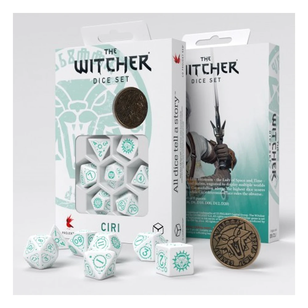 Q WORKSHOP Ciri - The Law of Surprise Witcher dobókocka stock DNDDICE223
