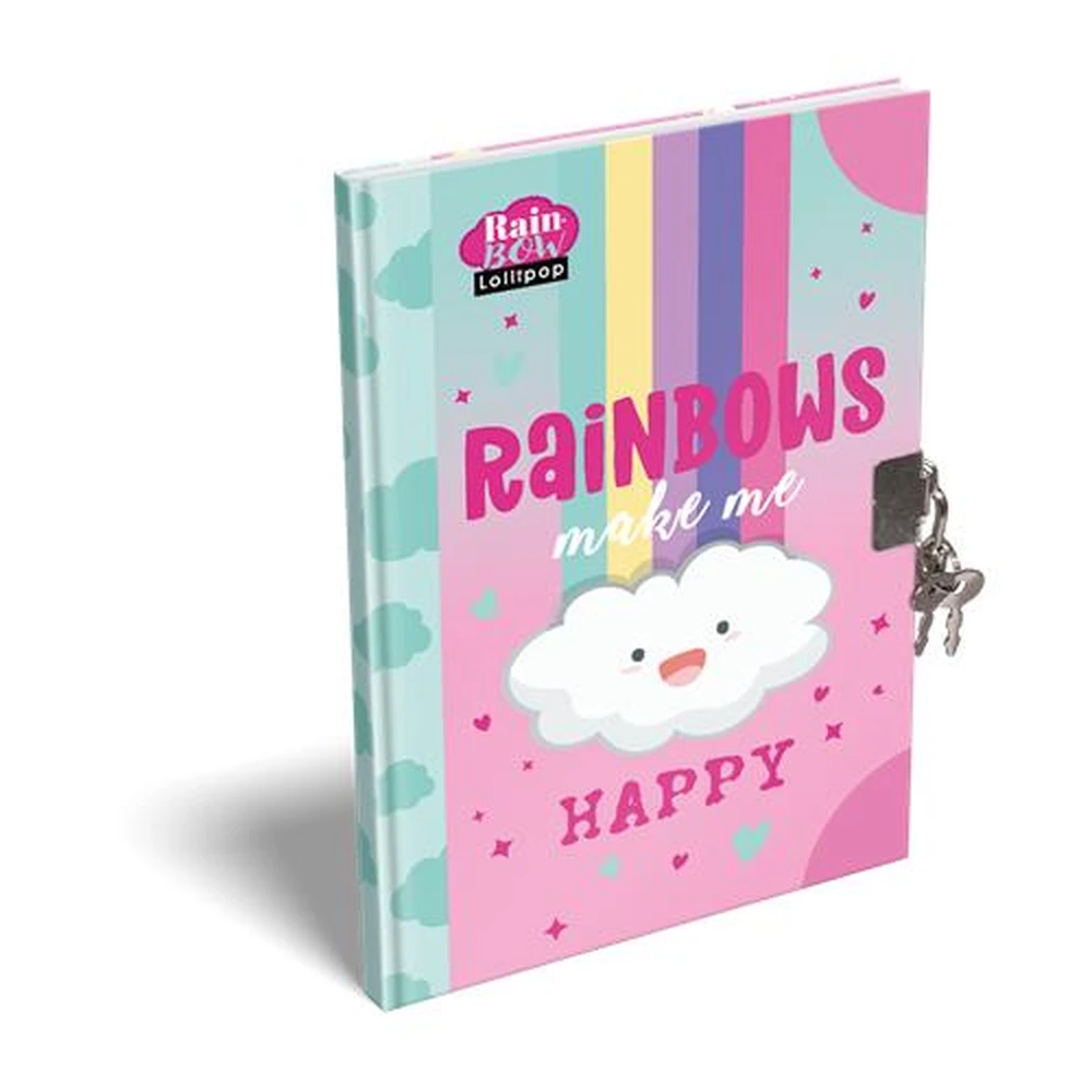 LIZZYSULI Memory book lakattal A5 hardback "Lollipop Rainbow" 7490225001