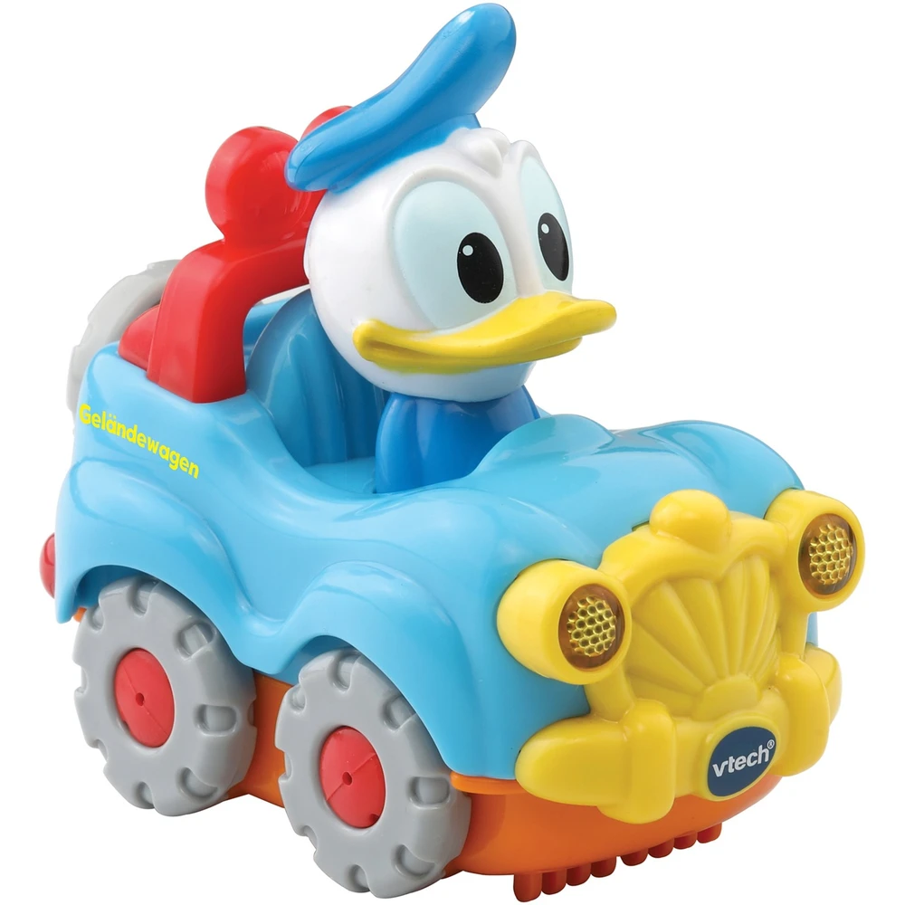 VTECH Tü Donald duck land rover NÉMET speaking 80-511504