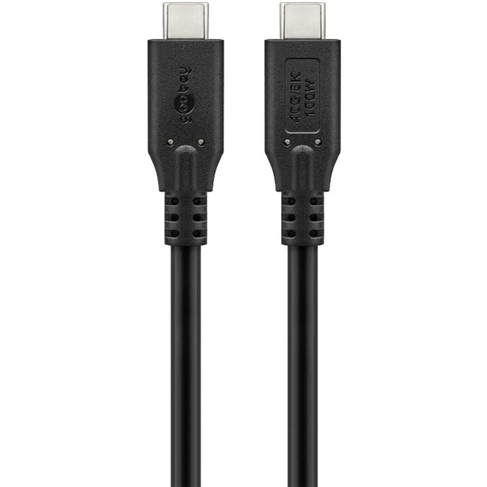 GOOBAY USB4 Gen 3x2 Cable USB-C apa USB-C apa 40Gbit/s Black 2m 74193