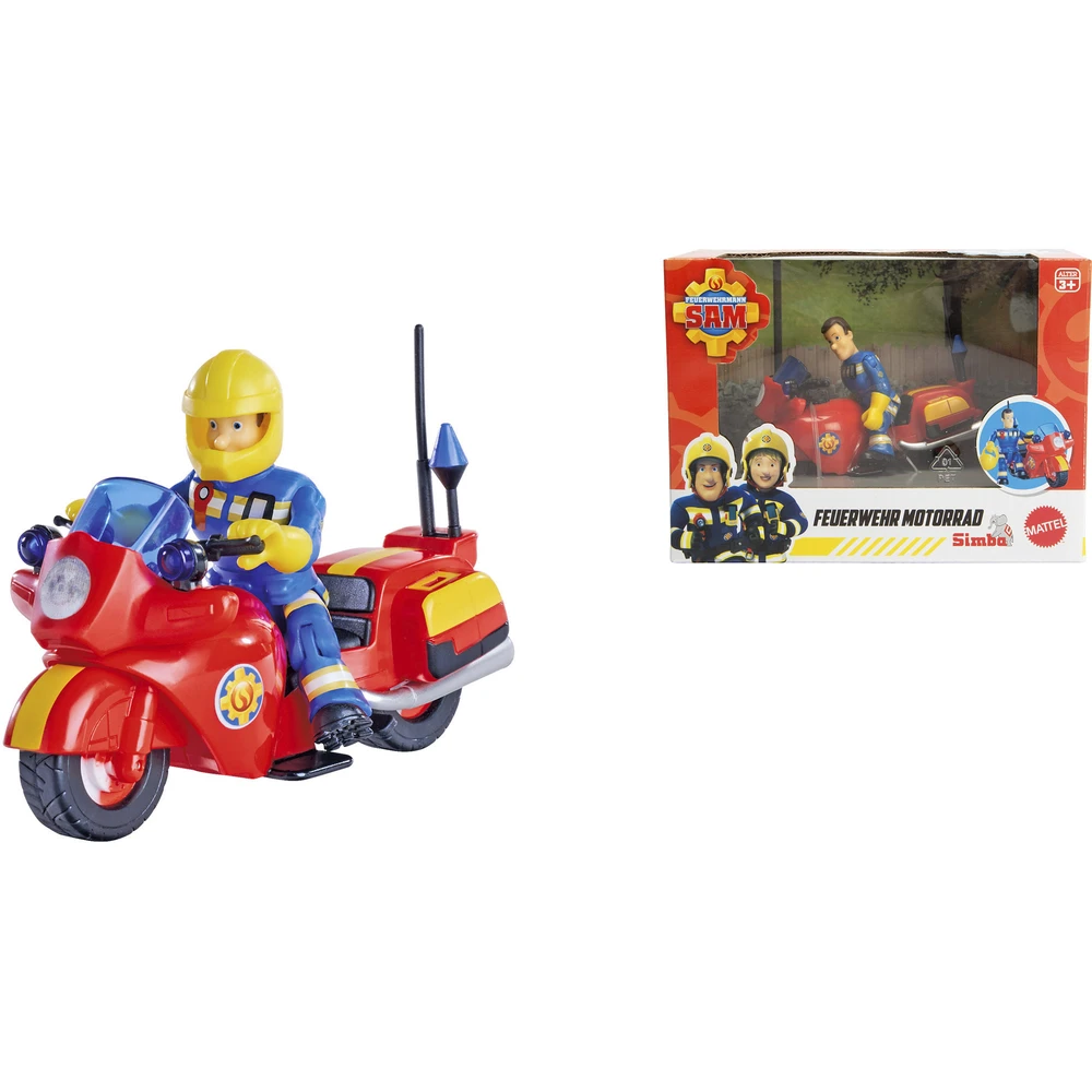 SIMBA Sam a fireman motorcycle figures 109252654