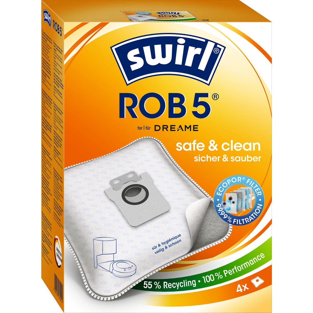 SWIRL EcoPor ROB 5 dust Dreame L10/L10s/L40/X30/X40/X50 4pcs 230921