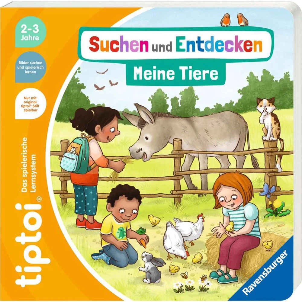 RAVENSBURGER TIPTOI tanulókönyv Állatkeresés and felfedezés NÉMET speaking 49290