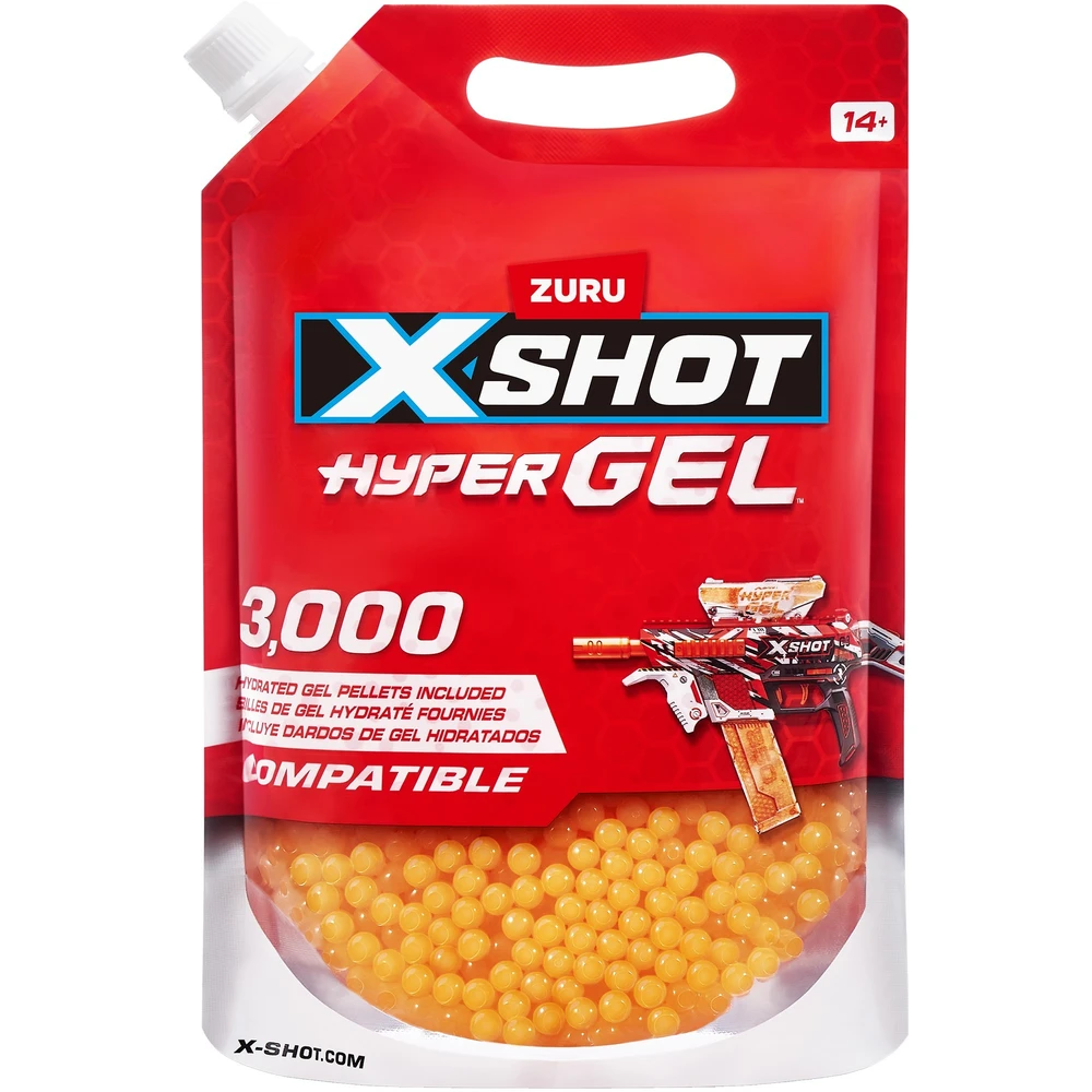 ZURU X-Shot Hyper Gel 3000 gélgolyó utántöltő csomag 36810S