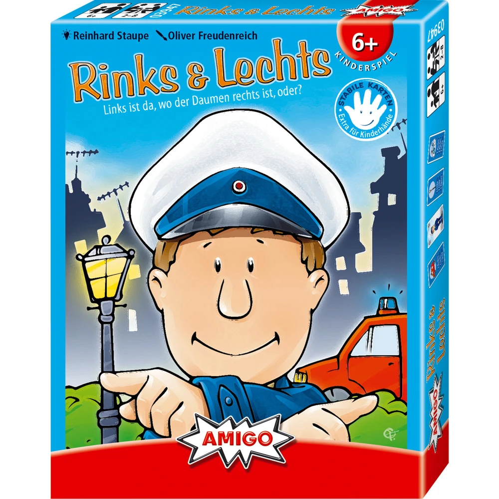 AMIGO Rinks & Lechts családi kártyajáték 2-8 játékos 6+ 03947