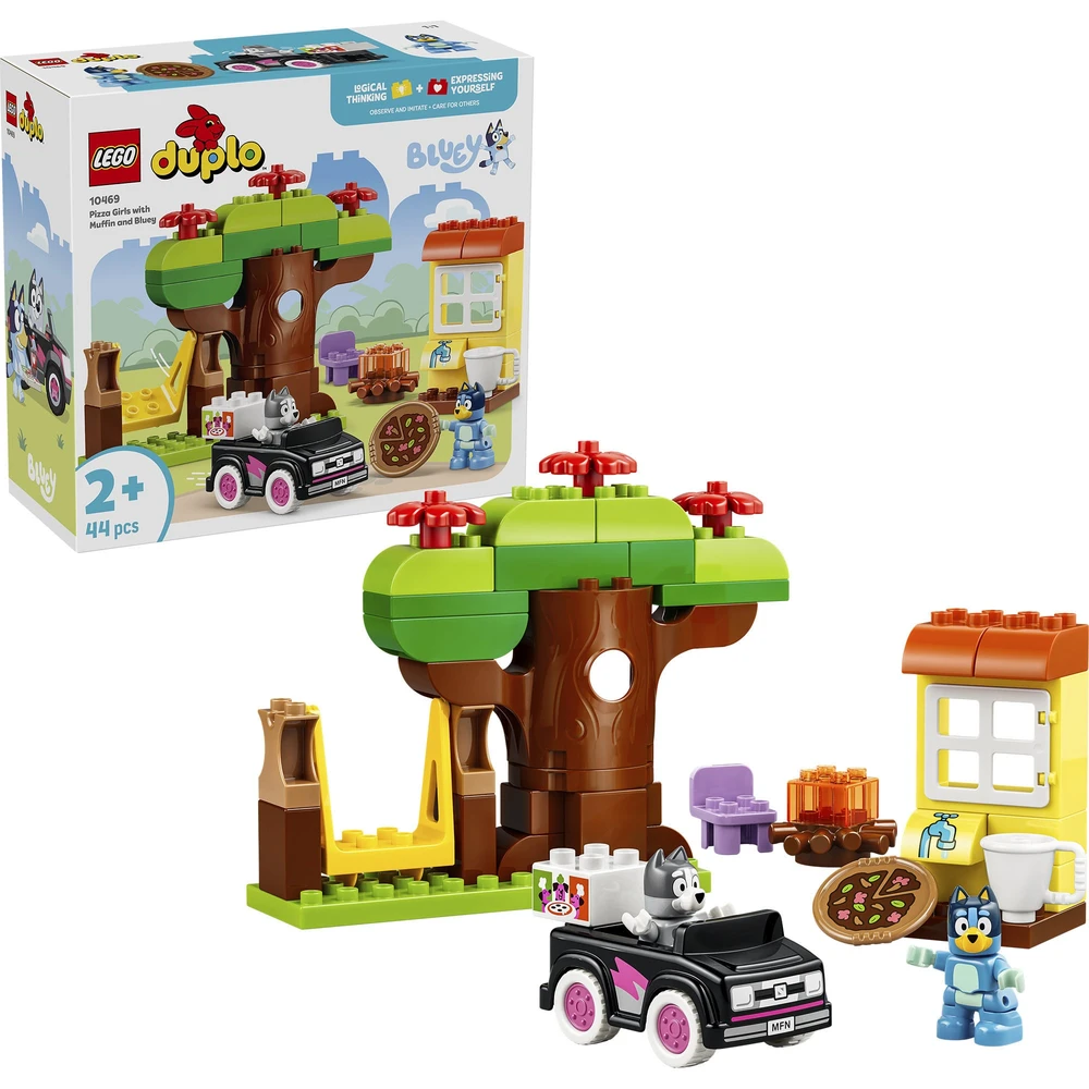 LEGO DUPLO Bluey pizza-nővérek Muffinnal és Blueyjel 10469