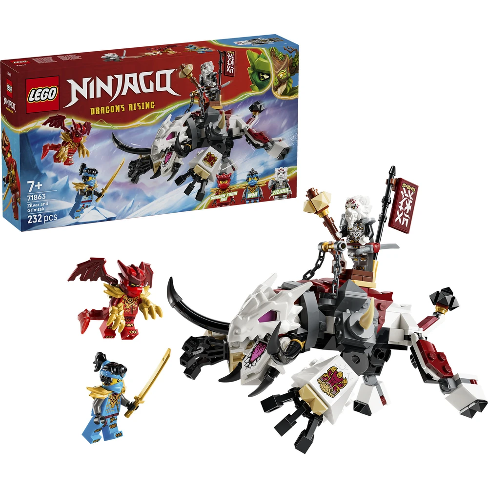 LEGO Ninjago Zilvar and Grimtak sárkányállat 71863