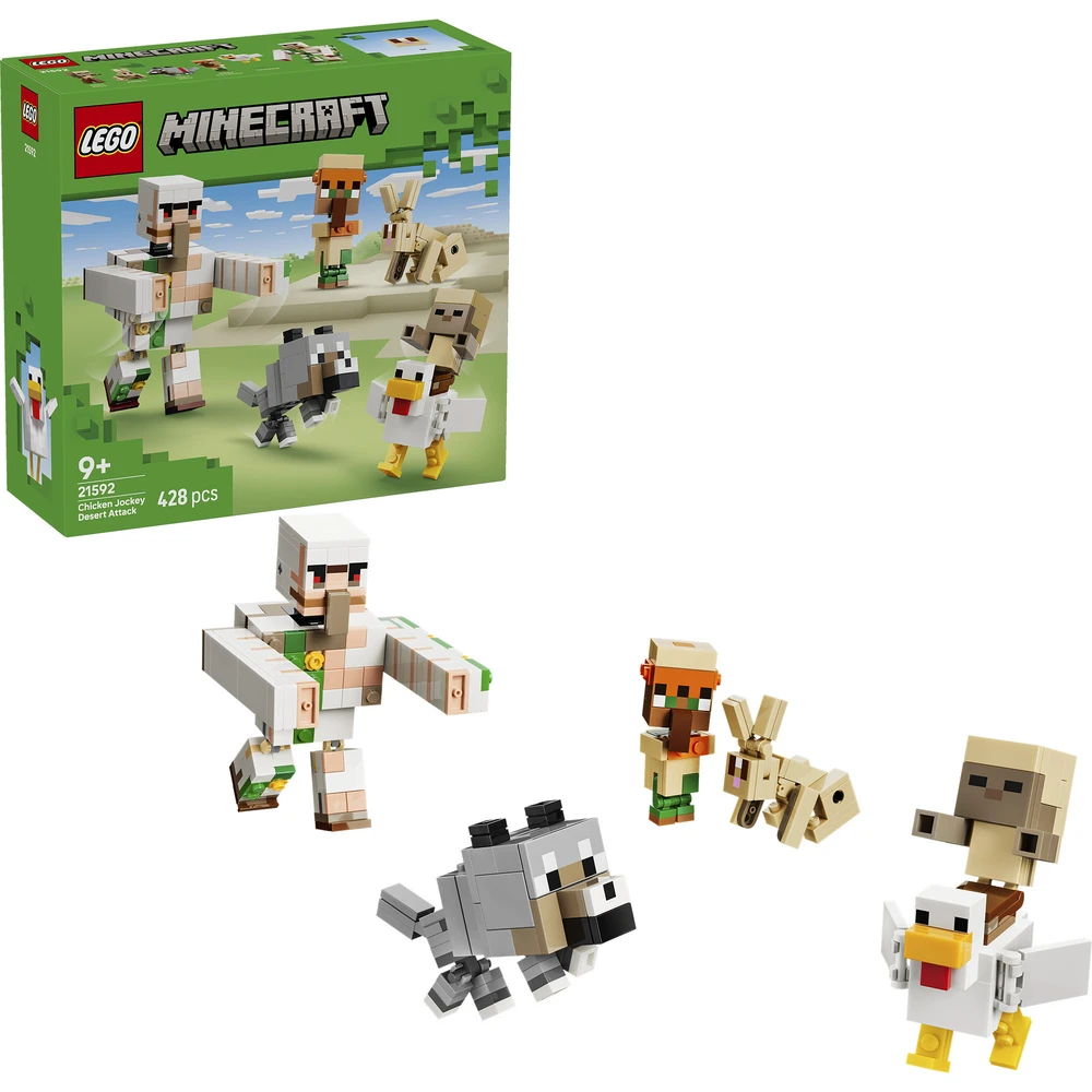 LEGO Minecraft Sivatagi csirkelovas támadás 21592