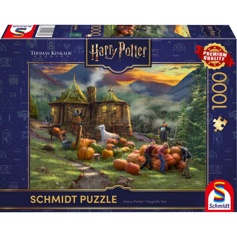 SCHMIDTSPIELE Puzzle játék 1000 darabos Thomas Kinkade Studios: Harry Potter - Hagrid kunyhója 58660