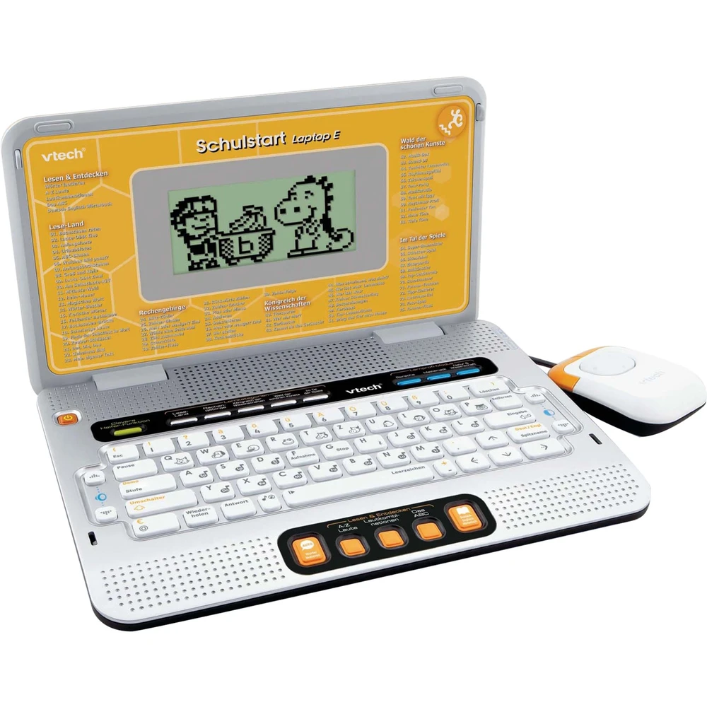VTECH Schulstart laptop sárga/szürke NÉMET speaking 80-109744