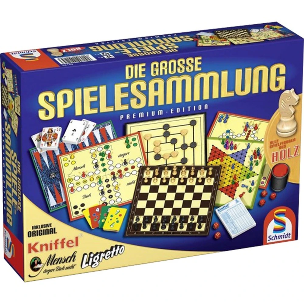 SCHMIDTSPIELE Die große Spielesammlung családi társasjáték NÉMET nyelvű 49125