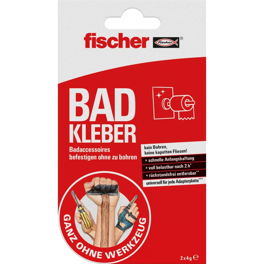 FISCHER GOW bathroom glue transparent 2 pcs 545949