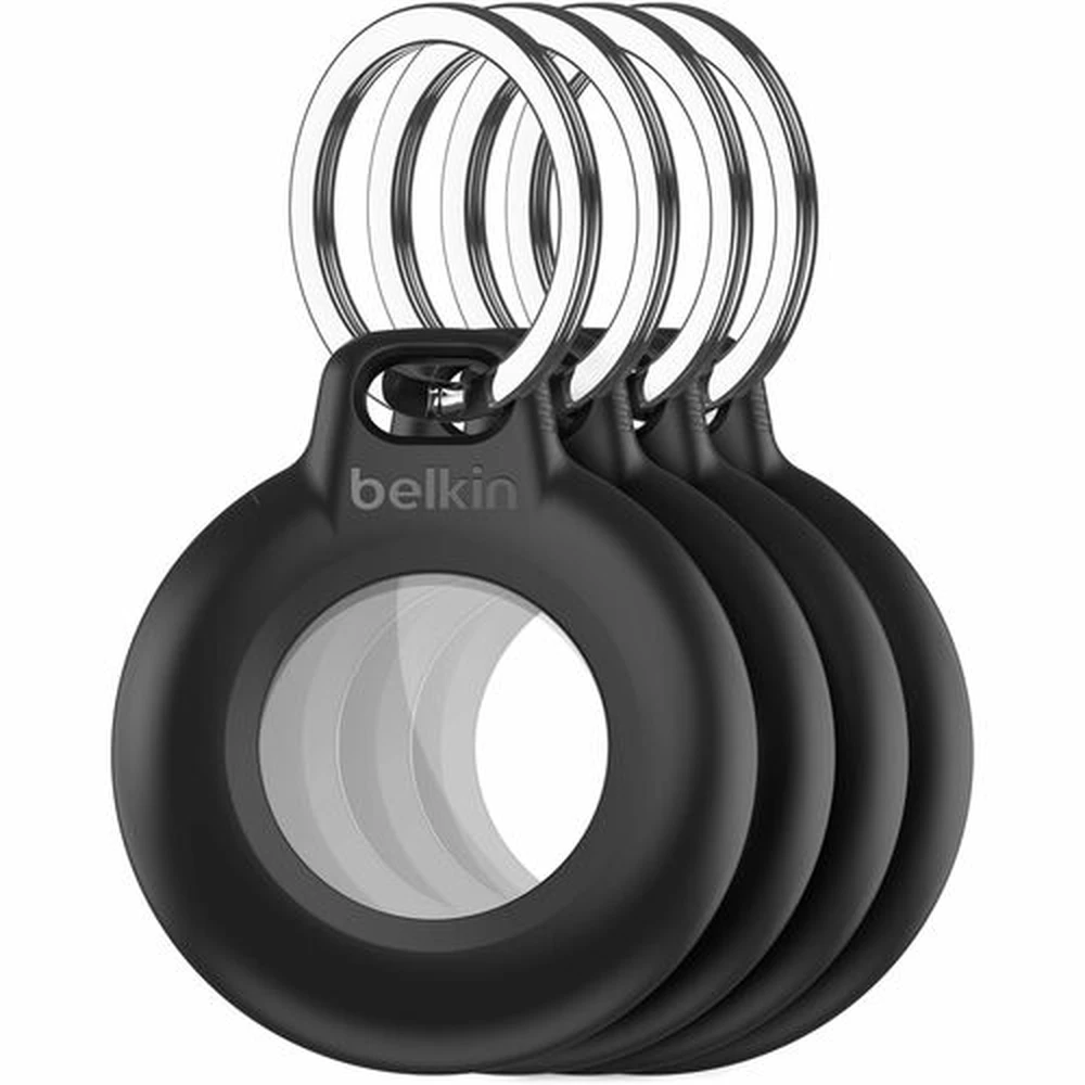 BELKIN waterproof AirTag key ring case 4pcs black MSC015BTBK