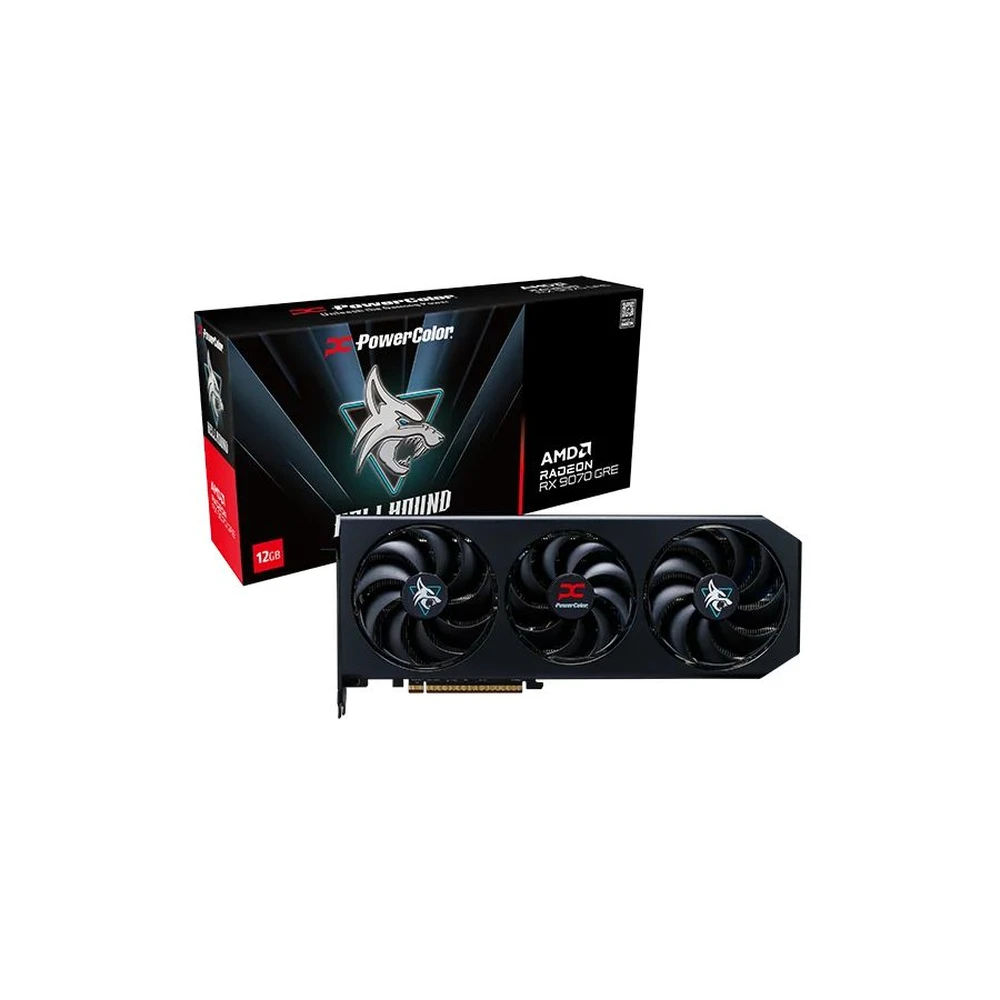 POWERCOLOR Radeon RX 9070 GRE 12GB GDDR6 Hellhound PCIE RX9070GRE 12G-L/OC