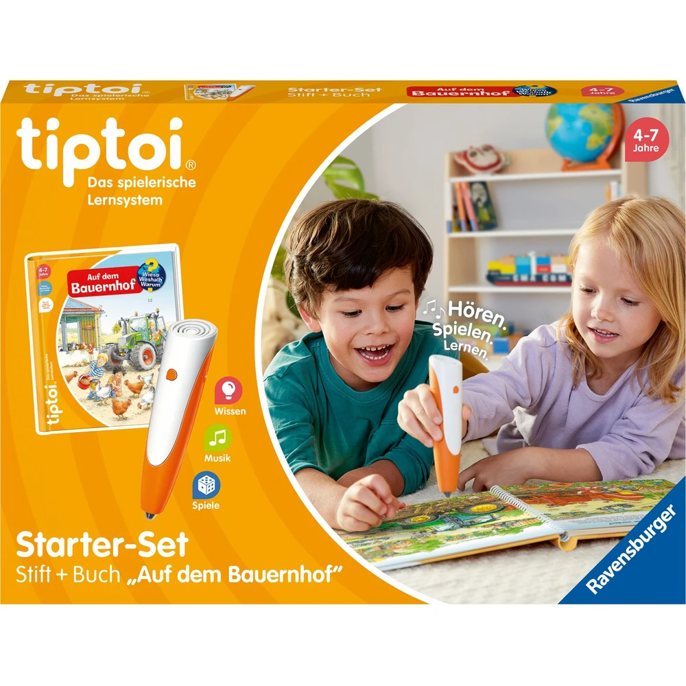 RAVENSBURGER tiptoi Kezdőkészlet: Miért? Hogyan? Miből? A farmon 00114