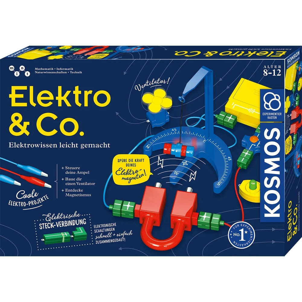 KOSMOS Elektro & Co. kísérleti készlet 620639 Német nyelvű
