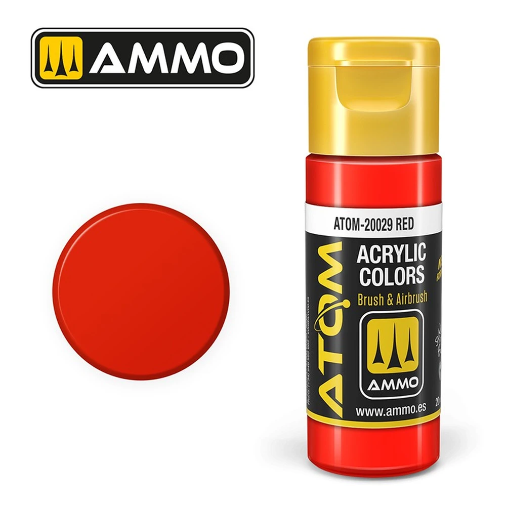 AMMO Atom Color red acrylic paint AMIGATOM20029