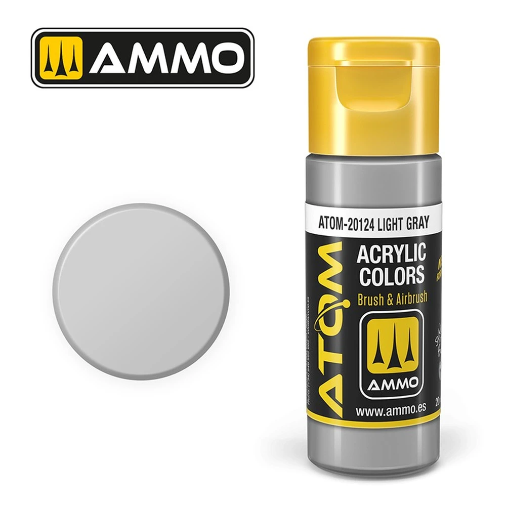 AMMO ATOM COLOR bright grey paint AMIGATOM20124