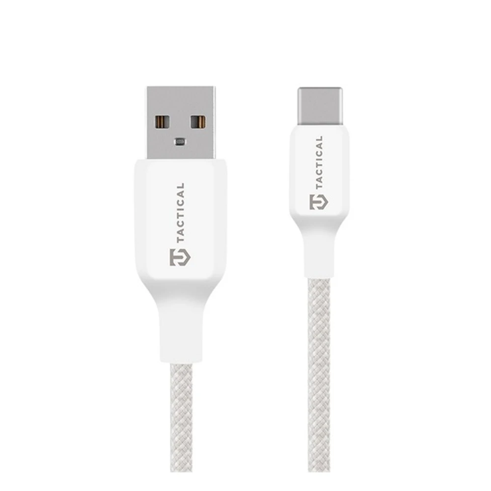 TACTICAL Stitch Thread USB / Type-C töltő- és adatkábel 27W 1m fehér 57983126581