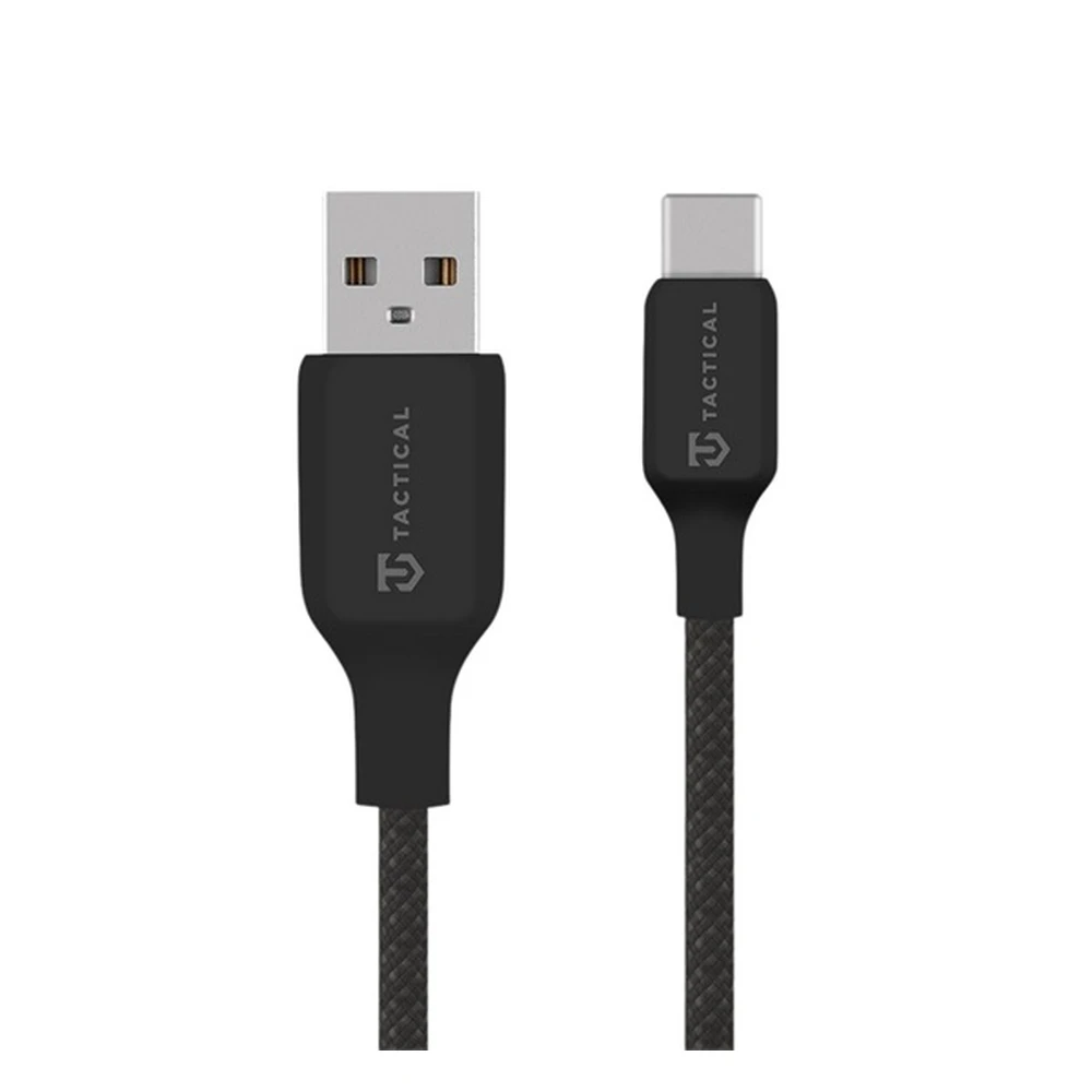 TACTICAL Stitch Thread USB / Type-C töltő- és adatkábel 27W 0.3m fekete 57983126580