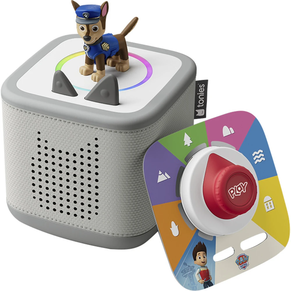 TONIES Toniebox 2 hangszóró Play Set Mancs őrjárat Chase holdszürke 11003481