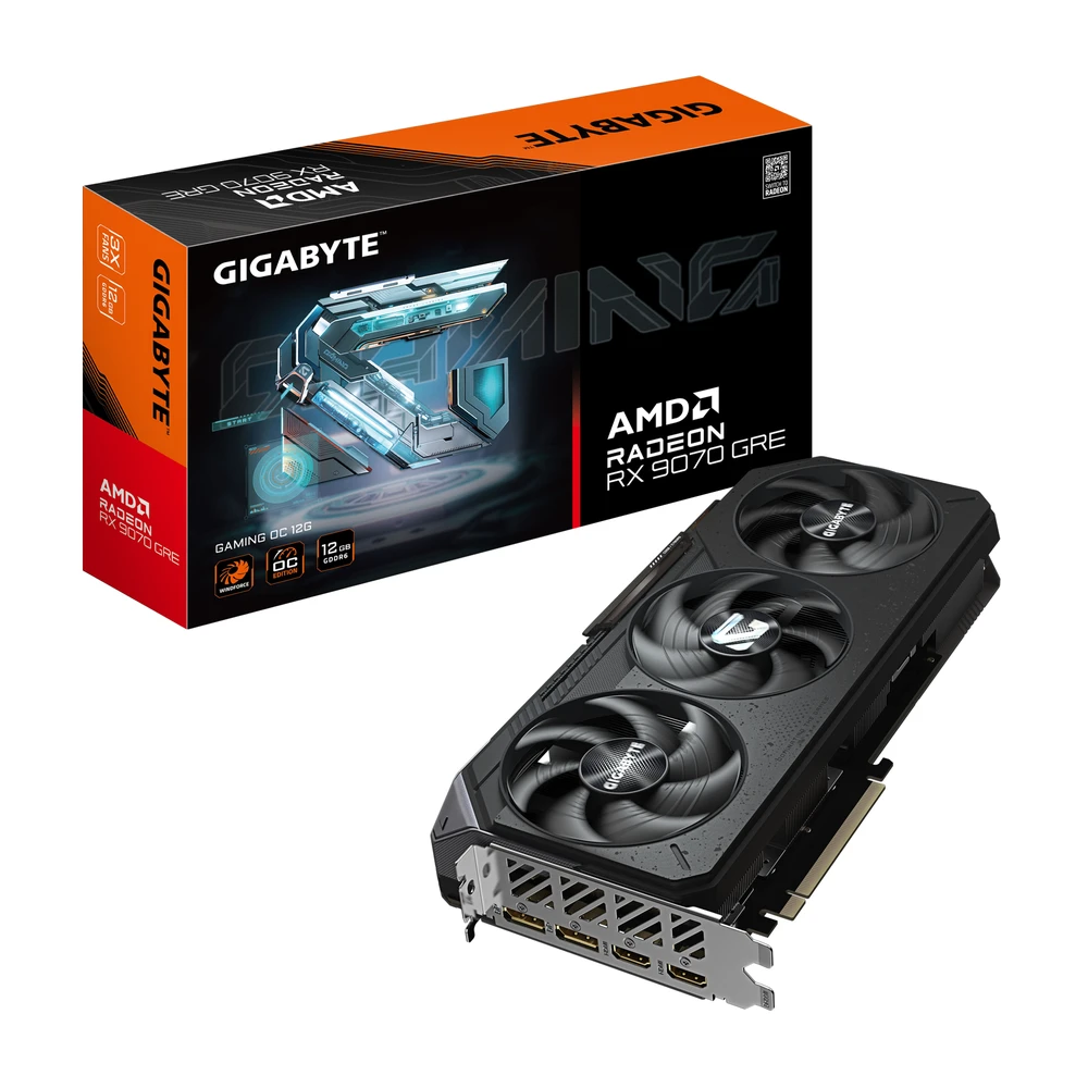 GIGABYTE Radeon RX 9070 GRE 12GB GDDR6 GAMING OC PCIE GV-R907GREGAMING OC-12GD