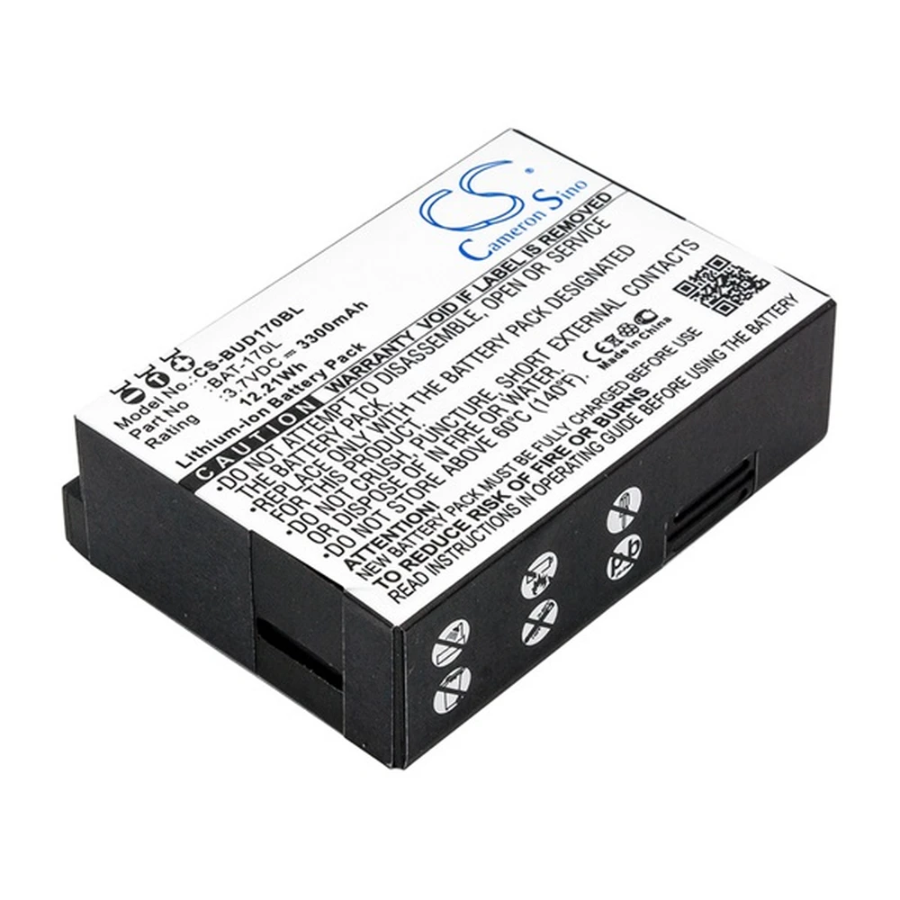 CAMERON SINO BlueBird Pidion BM-170 Li-Ion akku 3.7V / 3300mAh BAT-170L kompatibilis Fekete CS-BUD170BL
