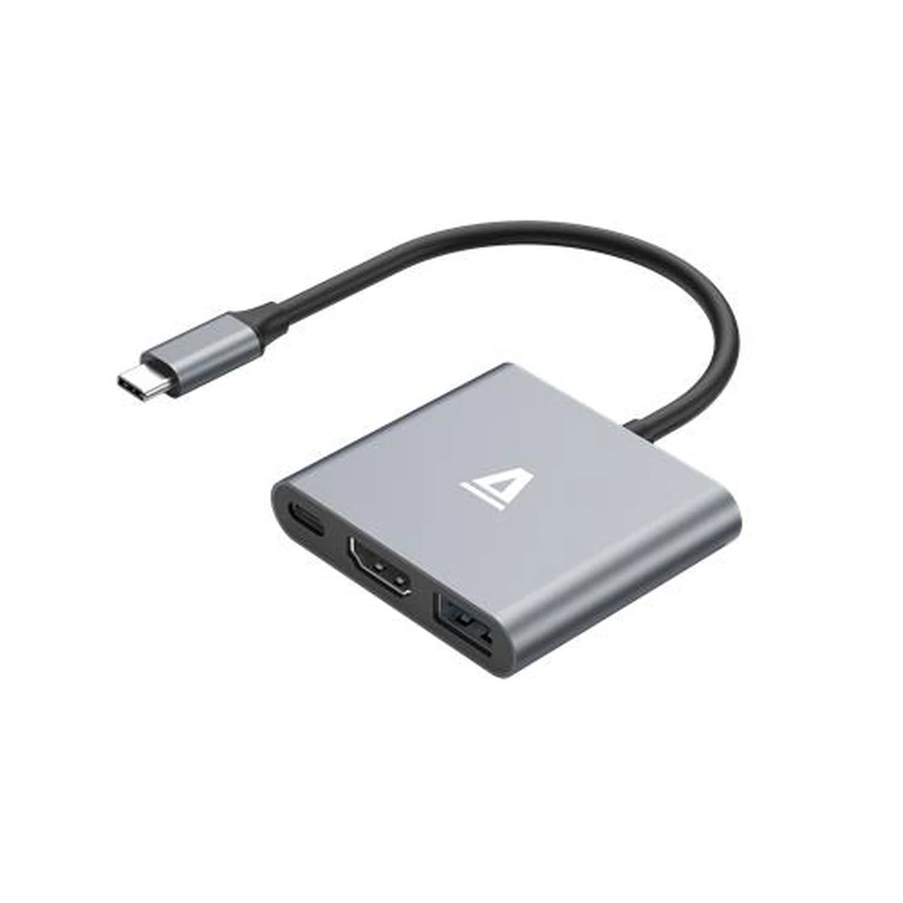 AVAX USB-C hub 3 port HDMI 4K/60Hz PD 100W alumínium AXHB9031