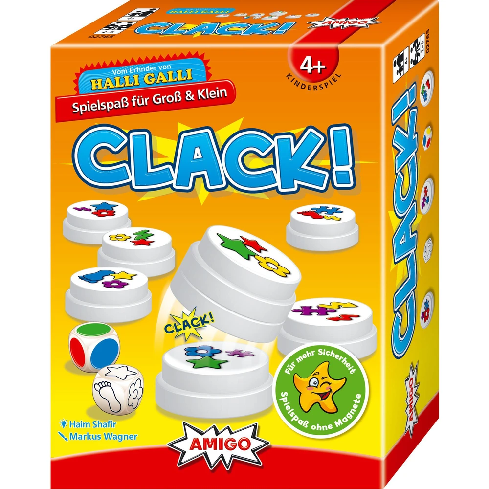 AMIGO Clack! Child board game 2-6 játékos 4 years Ages NÉMET speaking 02765