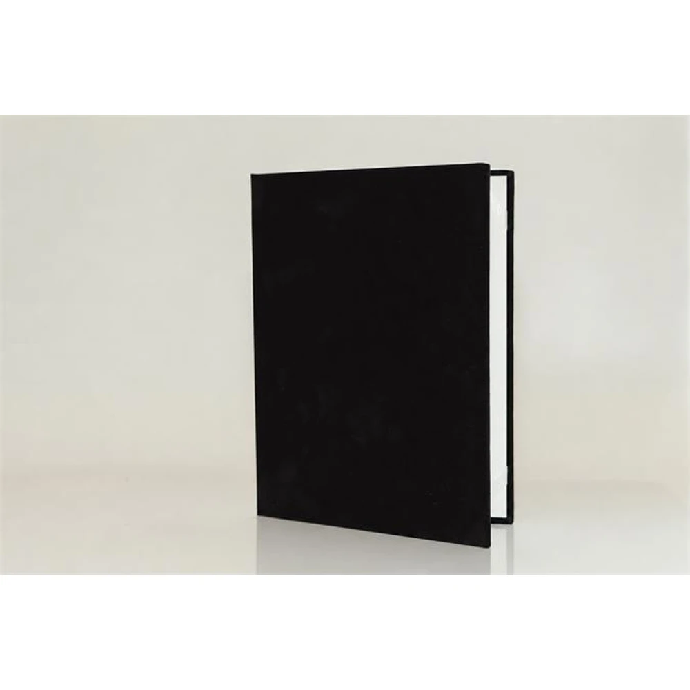 Oklevéltartó A5 exclusive plush black lying A4 ISKE252