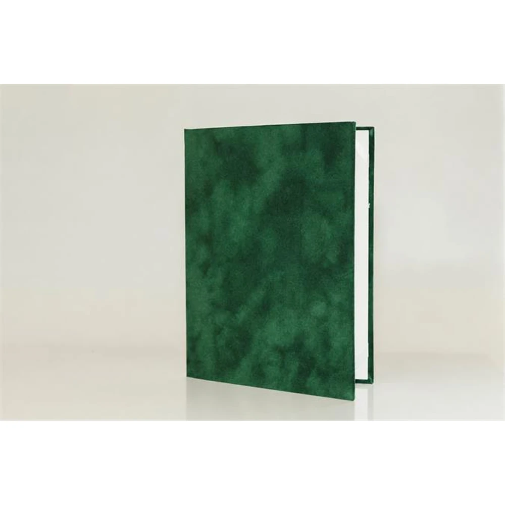 Oklevéltartó A5 exclusive plush 2xA5 green ISKE258