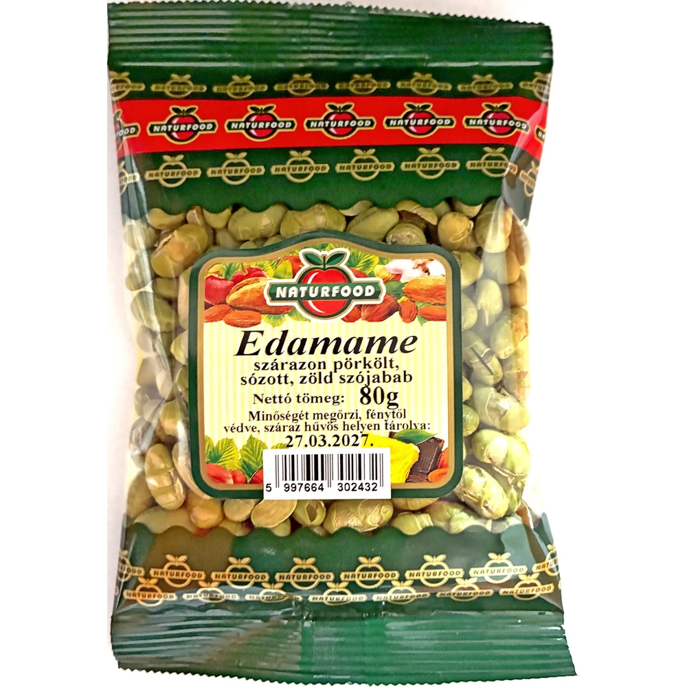 NATURFOOD Edamame szárazon stew sózott green szójabab 80 g 102883